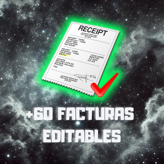 +60 TICKETS EDITABLES