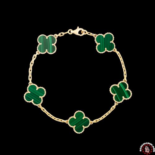 Cleff Bracelet Gold/Green